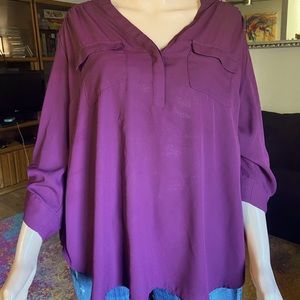 SZ 1X Torrid Pintuck Sheer Chiffon